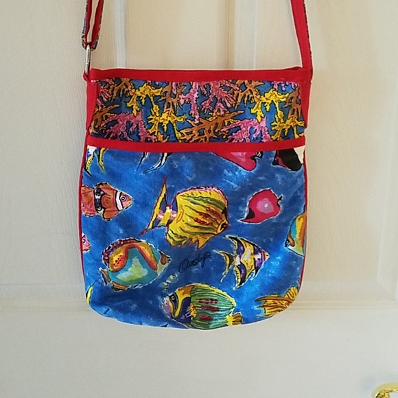 Anne Ormsby Hand Painted Crossbody Bag - Picture 2 of 5